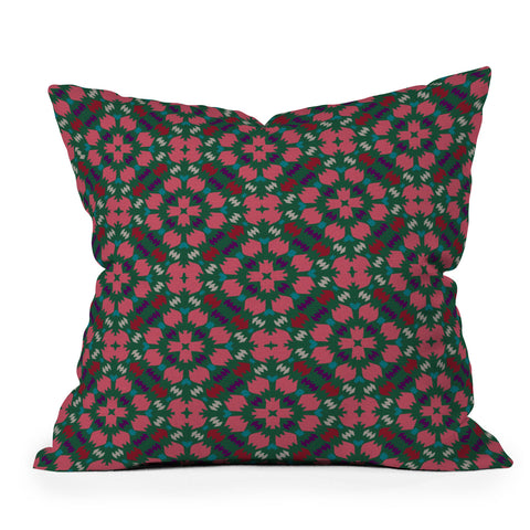 Wagner Campelo FREE NOMADIC CORAL Outdoor Throw Pillow