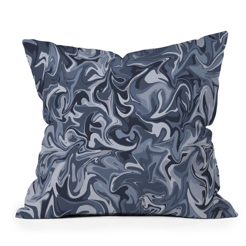 Wagner Campelo MARBLE WAVES INDIE Outdoor Throw Pillow