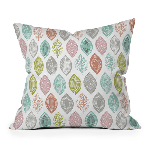 Wendy Kendall Leaf Pod Outdoor Throw Pillow