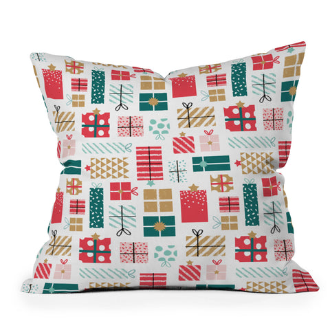 Wendy Kendall wrap it Outdoor Throw Pillow