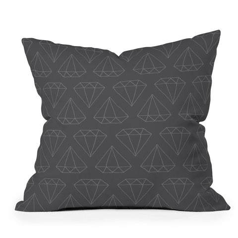 Wesley Bird Diamond Print 1 Outdoor Throw Pillow