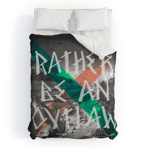 Wesley Bird Rather Be An Outlaw Duvet Cover