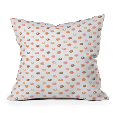 Wonder Forest Delicious Donuts Outdoor Throw Pillow