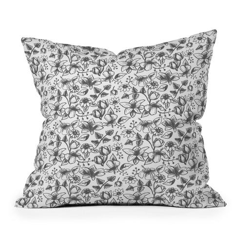 Wonder Forest Floral Feelings Outdoor Throw Pillow