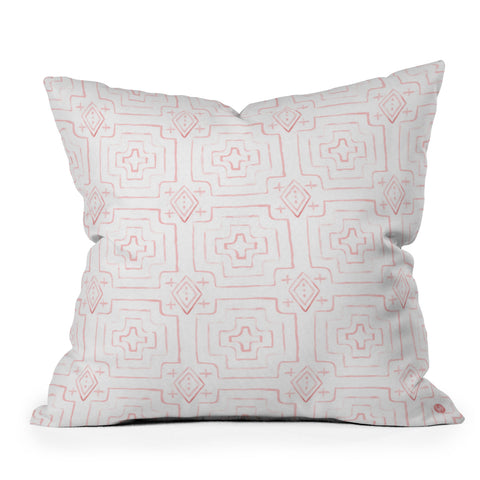 Wonder Forest Moroccan Mood Rose Outdoor Throw Pillow