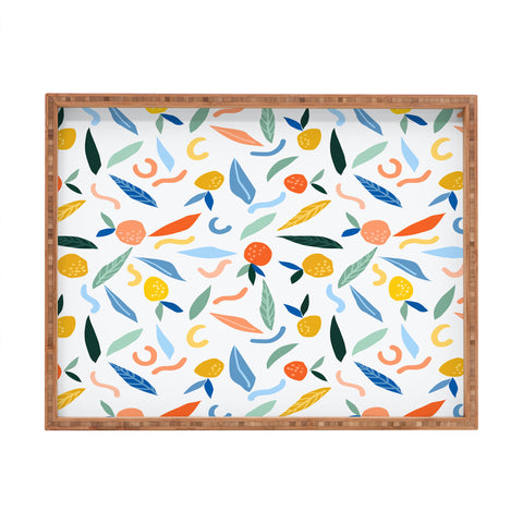 83 Oranges Art Is To Give Life A Shape Rectangular Tray