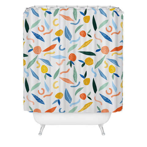 83 Oranges Art Is To Give Life A Shape Shower Curtain