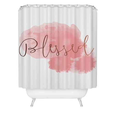 83 Oranges Blessed Shower Curtain