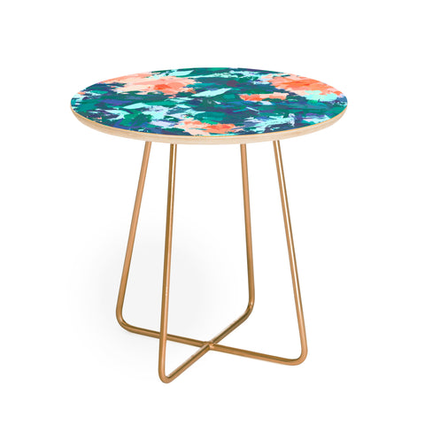 83 Oranges Blossomed Garden Round Side Table