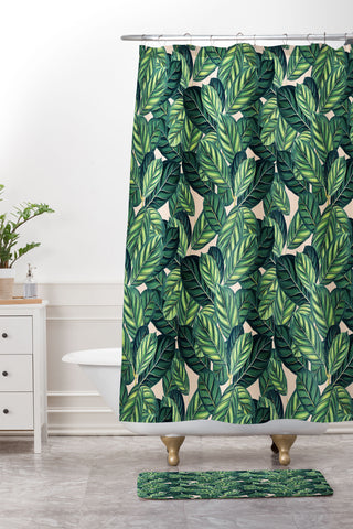 83 Oranges Botany Shower Curtain And Mat