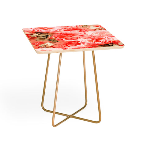 83 Oranges Fiona Floral Side Table