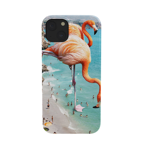 83 Oranges Flamingos on the Beach Wildlife Phone Case