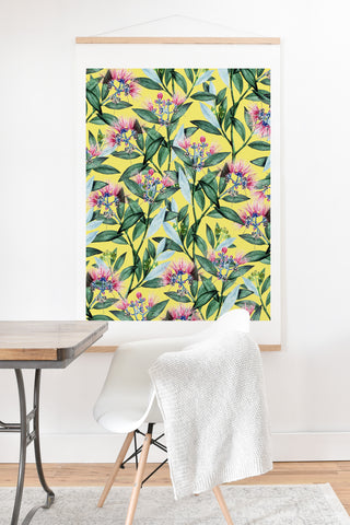 83 Oranges Floral Cure Two Art Print And Hanger