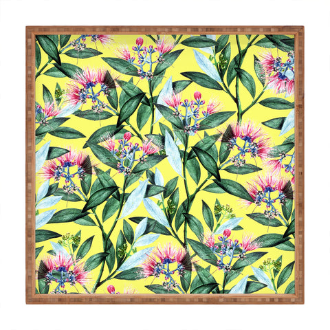 83 Oranges Floral Cure Two Square Tray