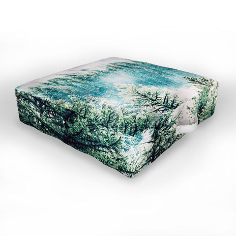 83 Oranges Forest And Fog Outdoor Floor Cushion