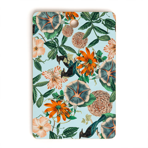 83 Oranges Forest Birds Cutting Board Rectangle