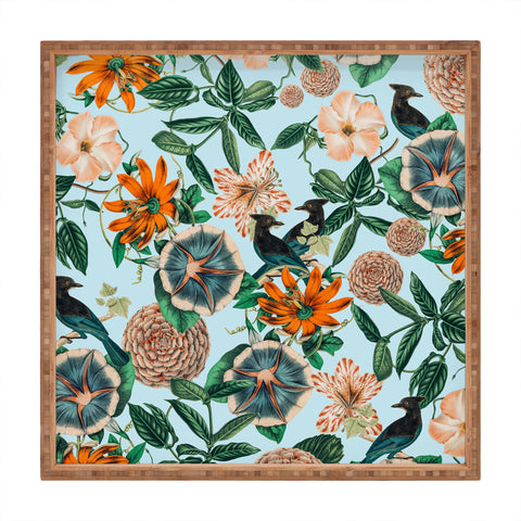 83 Oranges Forest Birds Square Tray