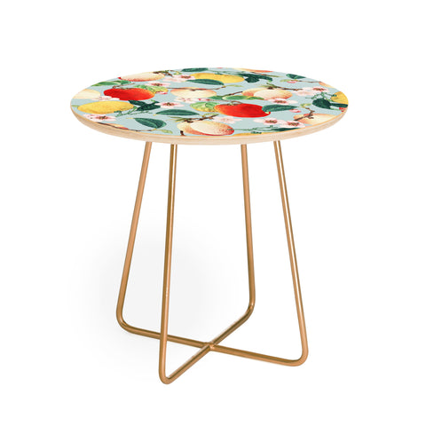 83 Oranges Fruity Summer Round Side Table