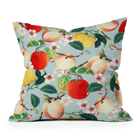83 Oranges Fruity Summer Throw Pillow