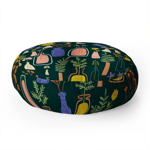 83 Oranges Garden As Though You Will Live Floor Pillow Round