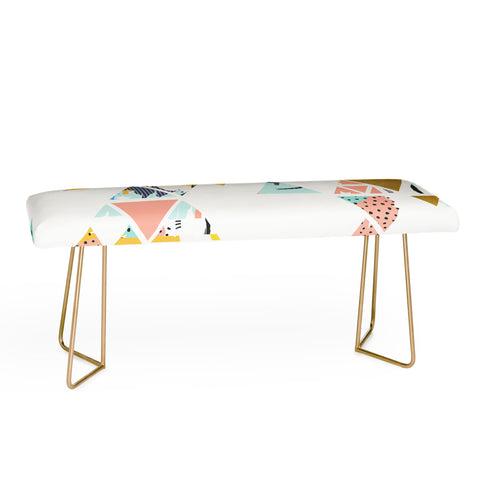 83 Oranges Geometric Abstraction Bench