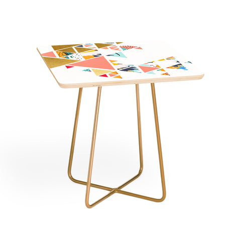 83 Oranges Geometric Abstraction Side Table