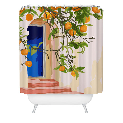 83 Oranges Go With All Your Heart Shower Curtain