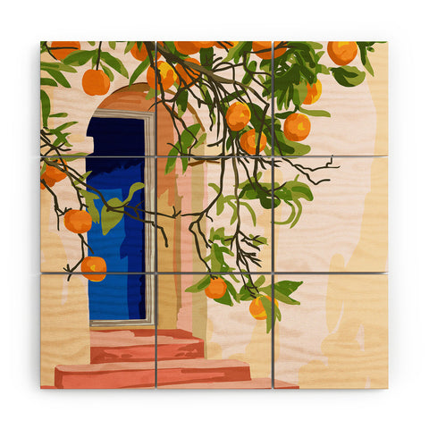 83 Oranges Go With All Your Heart Wood Wall Mural