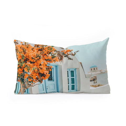 83 Oranges Greece Photography Travel Oblong Throw Pillow