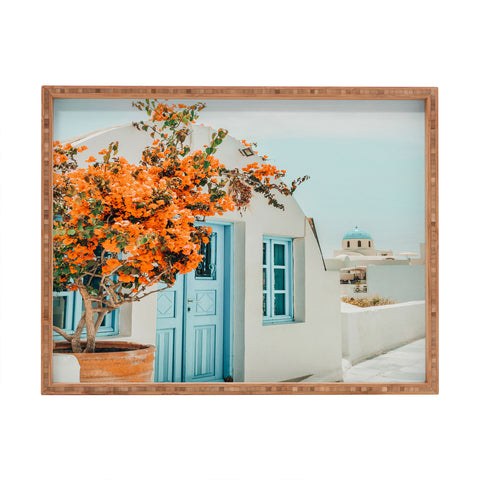 83 Oranges Greece Photography Travel Rectangular Tray