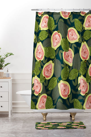 83 Oranges Guava Shower Curtain And Mat
