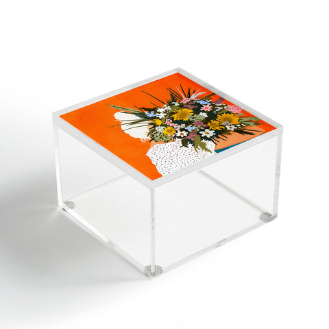 83 Oranges Happiness Is To Hold Flowers Acrylic Box