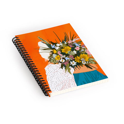 83 Oranges Happiness Is To Hold Flowers Spiral Notebook