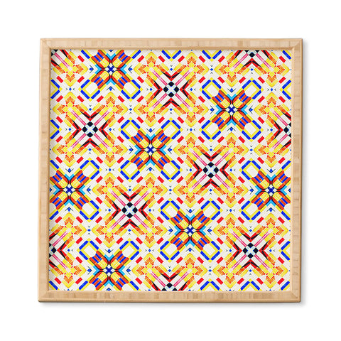 83 Oranges Happiness Pattern Framed Wall Art