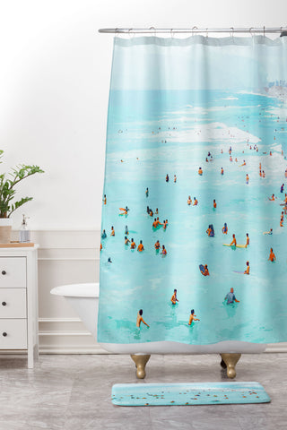83 Oranges Hot Summer Day Shower Curtain And Mat