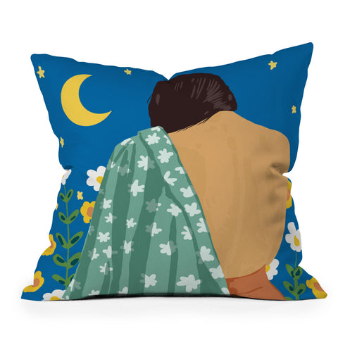 83 Oranges I Have Loved The Moon Throw Pillow