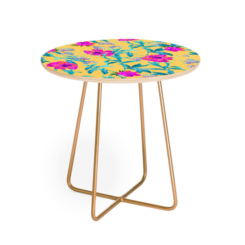 83 Oranges In Blossom Round Side Table