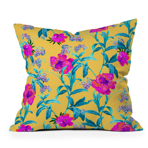 83 Oranges In Blossom Throw Pillow