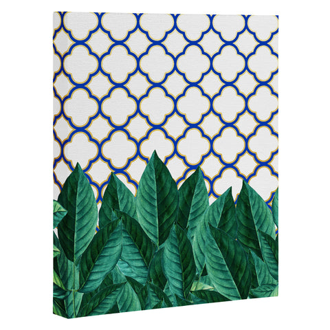 83 Oranges Leaves And Tiles Art Canvas