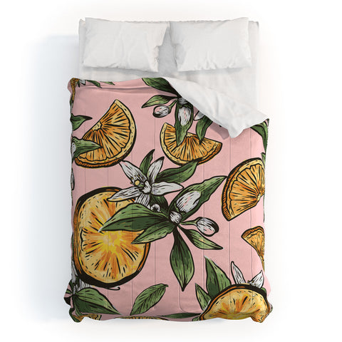83 Oranges Lemon Crush Comforter
