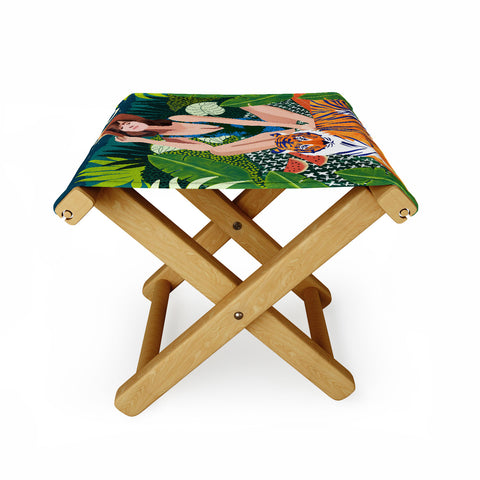 83 Oranges Living In The Jungle Folding Stool