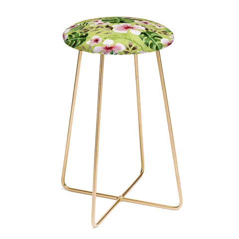 83 Oranges Lovely Floral Counter Stool