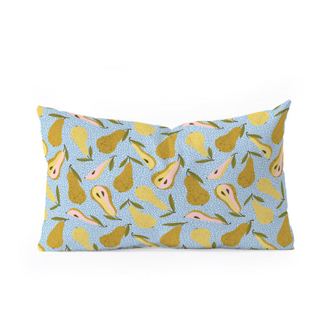 83 Oranges Nothing As It Pears To Be Oblong Throw Pillow