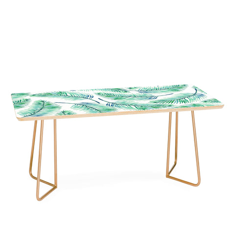 83 Oranges Palms Watercolor Coffee Table