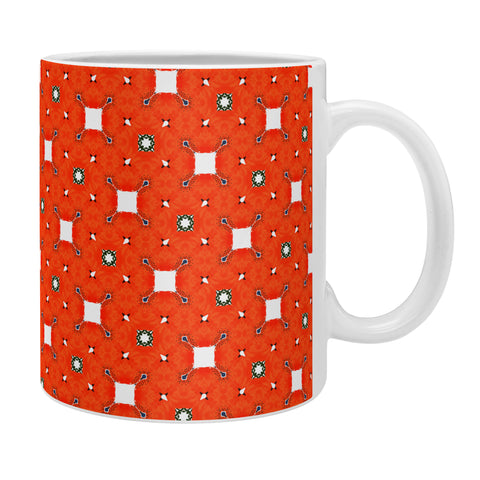 83 Oranges Red Poppies Pattern Coffee Mug