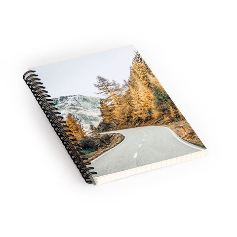 83 Oranges Snow And Gold Pine Spiral Notebook