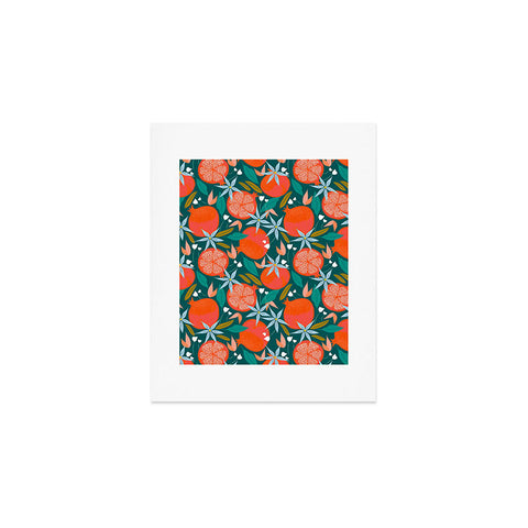 83 Oranges Summer Pomegranate Art Print