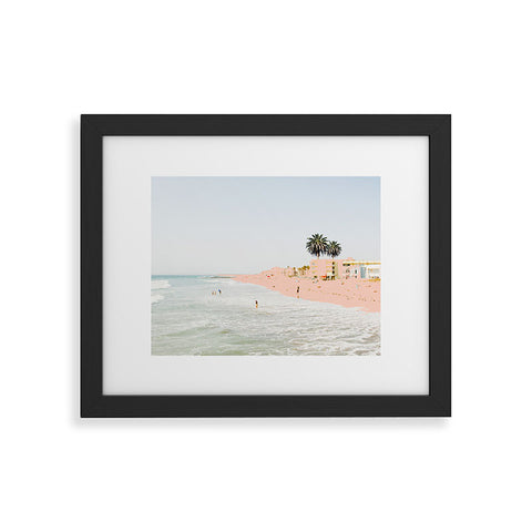 83 Oranges The Pink Beach Framed Art Print