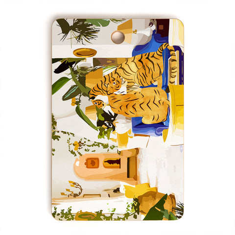 83 Oranges Tiger Reserve Cutting Board Rectangle