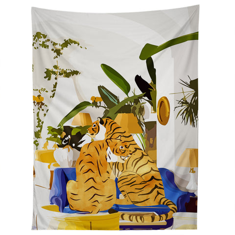 83 Oranges Tiger Reserve Tapestry